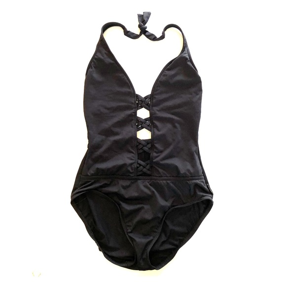 Kenneth Cole Other - KENNETH COLE Black One Piece Halter SWIMSUIT S